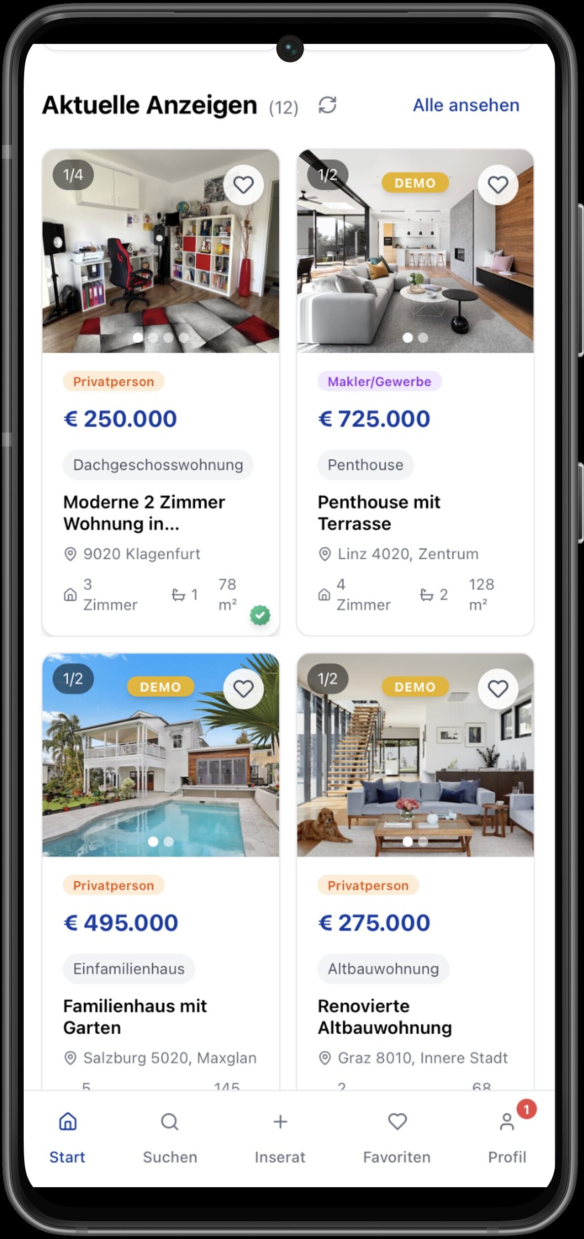PandaGo Inserate - Light Mode