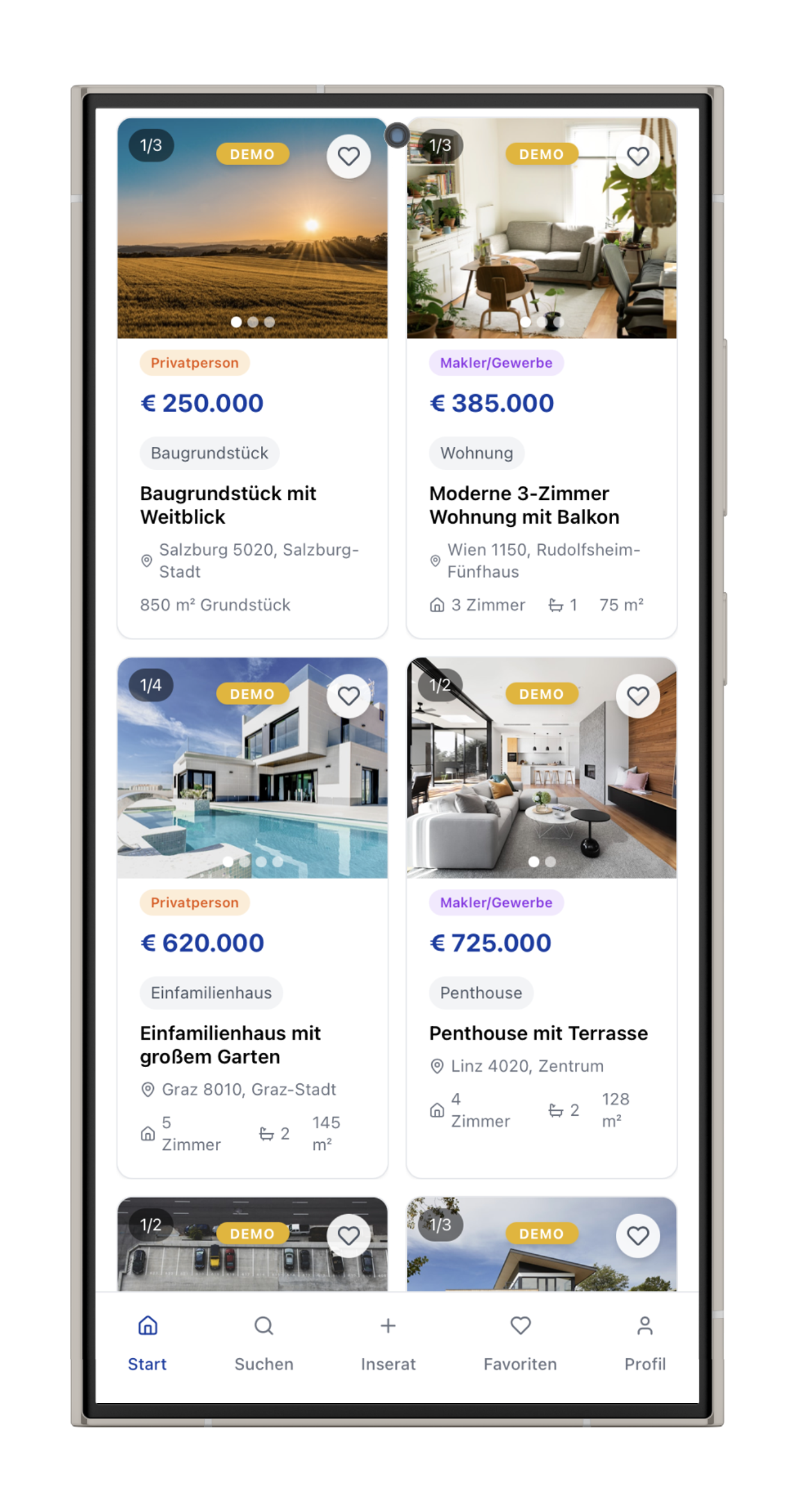 PandaGo Inserate - Light Mode
