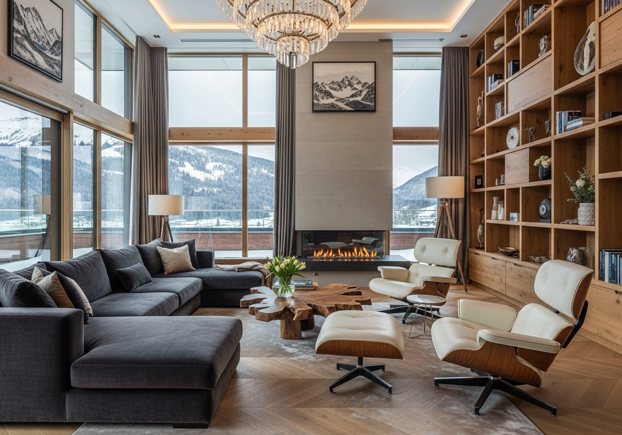Penthouse Kitzbühel Wohnzimmer